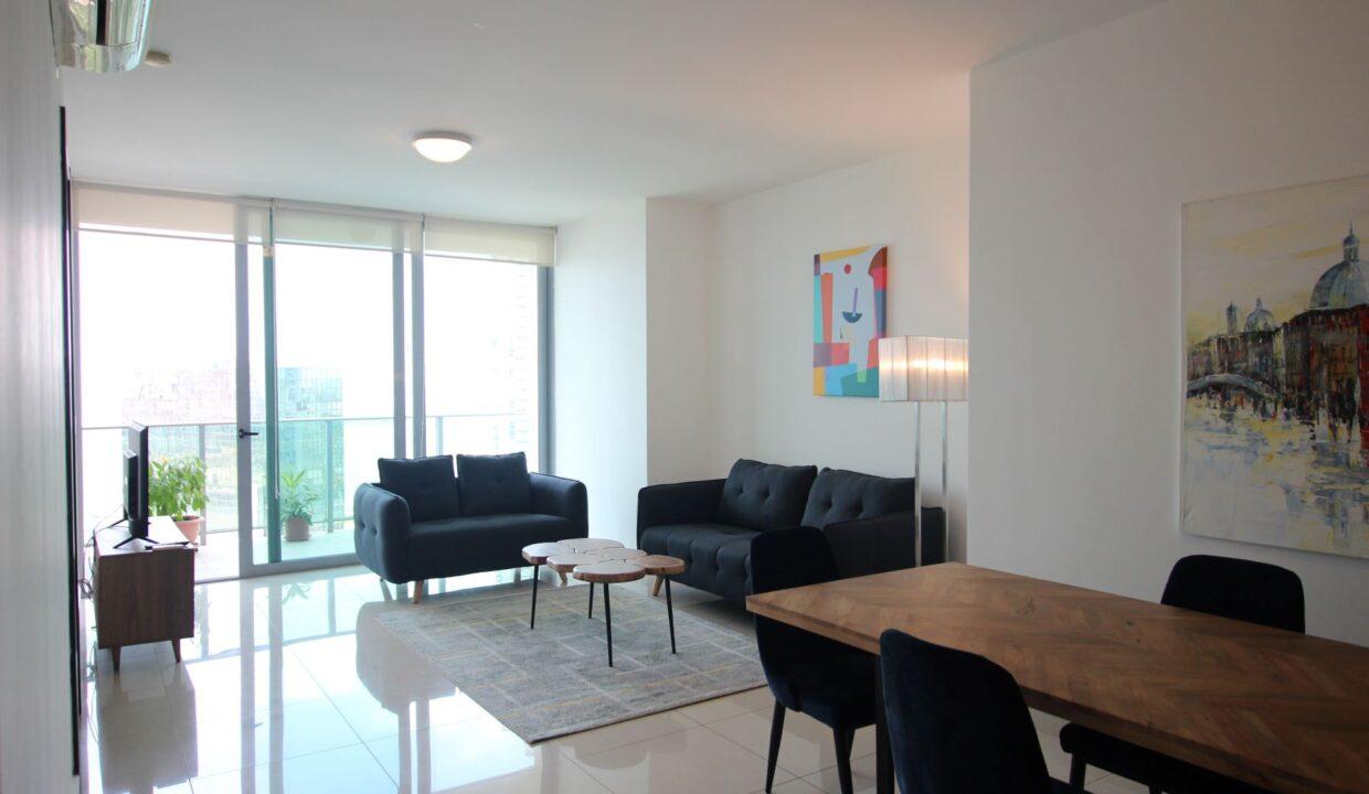 living room one bedroom for sale ph allure panama